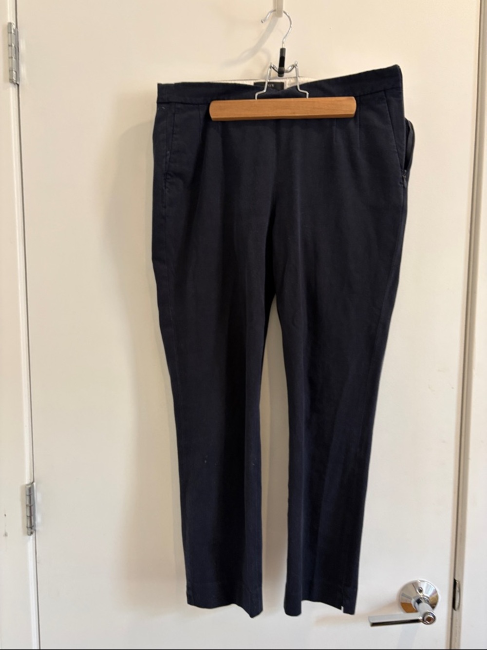 Women’s Navy Casual Trousers - Skinny Fit